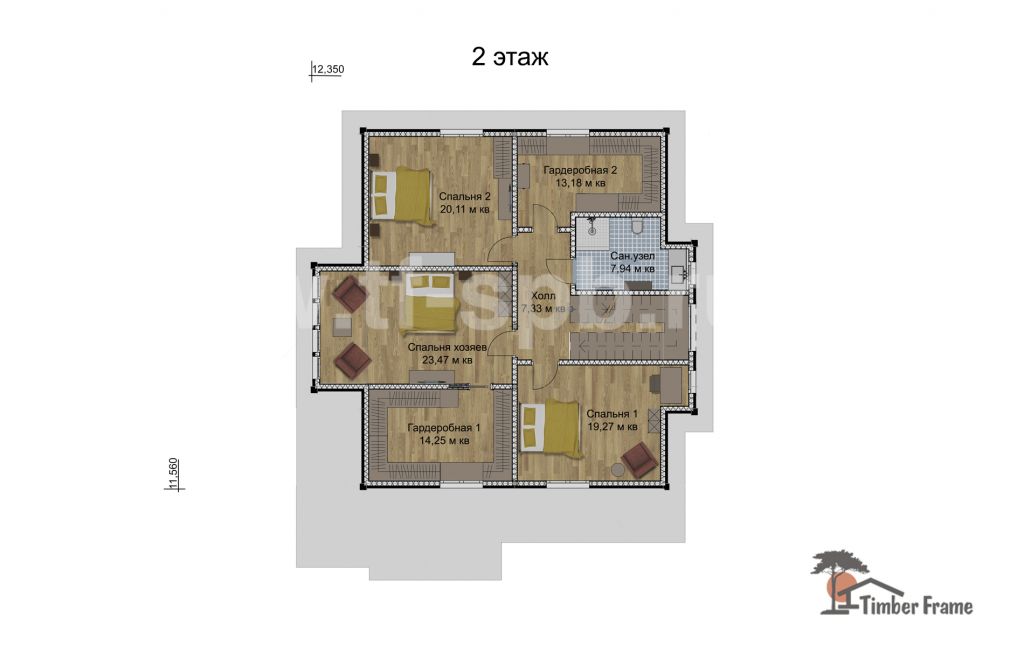 Планировка финcкого дома KOMAROVO 236