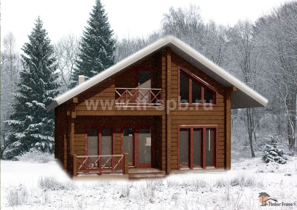 Проект KIVITASKU 114 ✫ дом со вторым светом, с мансардой, с балконом, с террасой и сауной ✫ Планировка и фото